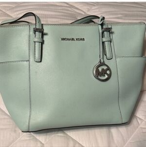 Michael Kors Light Blue Tote Bag